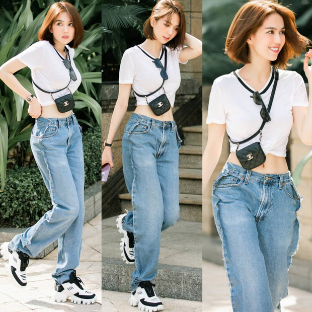 Ngọc Trinh dáng chuẩn nên mặc quần jeans đẹp mê là đương nhiên, mỗi tội lại có đôi lần mix đồ hơi 'lỗi' - 2 Ngọc Trinh dáng chuẩn nên mặc quần jeans đẹp mê là đương nhiên, mỗi tội lại có đôi lần mix đồ hơi 'lỗi' - 2
