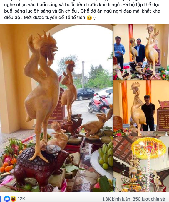 Hình ảnh 'phi đội gà bay' trên mâm cúng rằm tháng Giêng khiến dân mạng vô cùng sửng sốt Hình ảnh 'phi đội gà bay' trên mâm cúng rằm tháng Giêng khiến dân mạng vô cùng sửng sốt