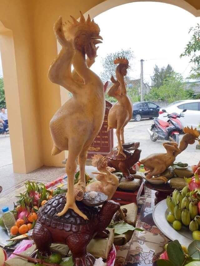 Hình ảnh 'phi đội gà bay' trên mâm cúng rằm tháng Giêng khiến dân mạng vô cùng sửng sốt - 3 Hình ảnh 'phi đội gà bay' trên mâm cúng rằm tháng Giêng khiến dân mạng vô cùng sửng sốt - 3