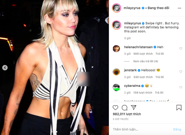 Hậu ly hôn, Miley Cyrus tiếp tục trở thành trung tâm của sự chú ý khi để lộ vòng 1 trước vô vàn ống kính - 3 Hậu ly hôn, Miley Cyrus tiếp tục trở thành trung tâm của sự chú ý khi để lộ vòng 1 trước vô vàn ống kính - 3
