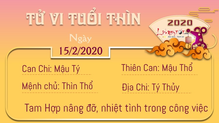Tử vi thứ 7 ngày 15/02/2020 của 12 con giáp: Tị có ý tưởng đột phá, Dậu gặp tai họa bất ngờ - 4 Tử vi thứ 7 ngày 15/02/2020 của 12 con giáp: Tị có ý tưởng đột phá, Dậu gặp tai họa bất ngờ - 4