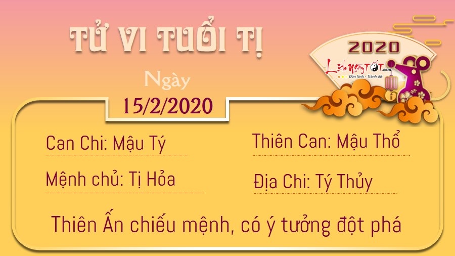 Tử vi thứ 7 ngày 15/02/2020 của 12 con giáp: Tị có ý tưởng đột phá, Dậu gặp tai họa bất ngờ - 5 Tử vi thứ 7 ngày 15/02/2020 của 12 con giáp: Tị có ý tưởng đột phá, Dậu gặp tai họa bất ngờ - 5