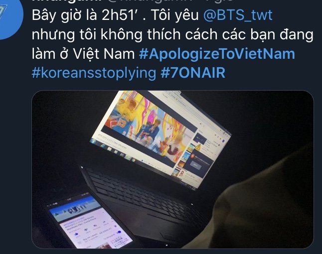 Hạ gục BTS, hashtag #XinlỗiViệtNam thống trị Twitter - 14 Hạ gục BTS, hashtag #XinlỗiViệtNam thống trị Twitter - 14