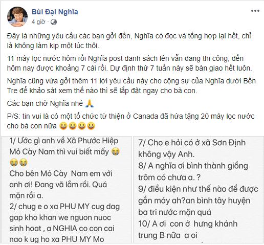 MC Đại Nghĩa, Phi Nhung, Thủy Tiên cùng hàng loạt sao Việt kêu gọi ủng hộ bà con miền Tây trước tình hình hạn mặn kéo dài - 9 MC Đại Nghĩa, Phi Nhung, Thủy Tiên cùng hàng loạt sao Việt kêu gọi ủng hộ bà con miền Tây trước tình hình hạn mặn kéo dài - 9