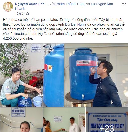 MC Đại Nghĩa, Phi Nhung, Thủy Tiên cùng hàng loạt sao Việt kêu gọi ủng hộ bà con miền Tây trước tình hình hạn mặn kéo dài - 13 MC Đại Nghĩa, Phi Nhung, Thủy Tiên cùng hàng loạt sao Việt kêu gọi ủng hộ bà con miền Tây trước tình hình hạn mặn kéo dài - 13