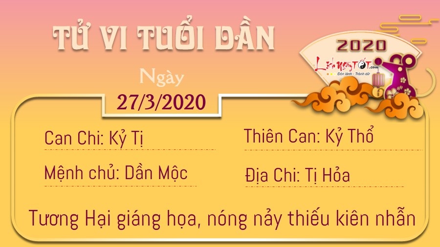 Tử vi thứ 6 ngày 27/03/2020 của 12 con giáp: Dậu thăng tiến, Mão gặp tiểu nhân - 2 Tử vi thứ 6 ngày 27/03/2020 của 12 con giáp: Dậu thăng tiến, Mão gặp tiểu nhân - 2