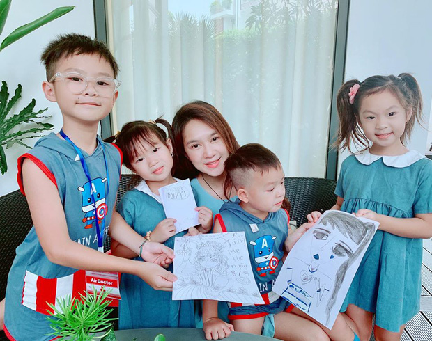 4 nhóc tỳ đồng loạt nghỉ ở nhà tránh dịch, vợ chồng Lý Hải nghĩ ra cách 'giết thời gian' cực kỳ bổ ích cùng các con - 7 4 nhóc tỳ đồng loạt nghỉ ở nhà tránh dịch, vợ chồng Lý Hải nghĩ ra cách 'giết thời gian' cực kỳ bổ ích cùng các con - 7