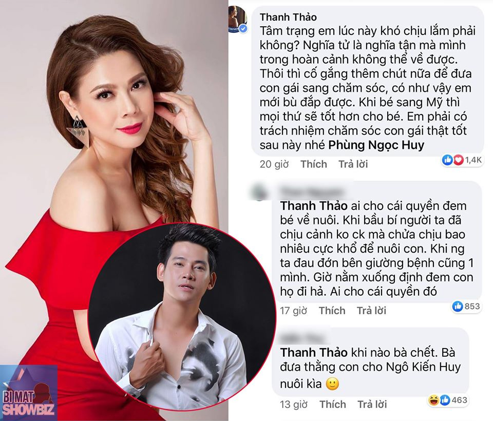 Bị dân mạng chỉ trích vì khuyên Phùng Ngọc Huy đón con gái về nuôi sau khi Mai Phương mất, Thanh Thảo chính thức lên tiếng - 1 Bị dân mạng chỉ trích vì khuyên Phùng Ngọc Huy đón con gái về nuôi sau khi Mai Phương mất, Thanh Thảo chính thức lên tiếng - 1