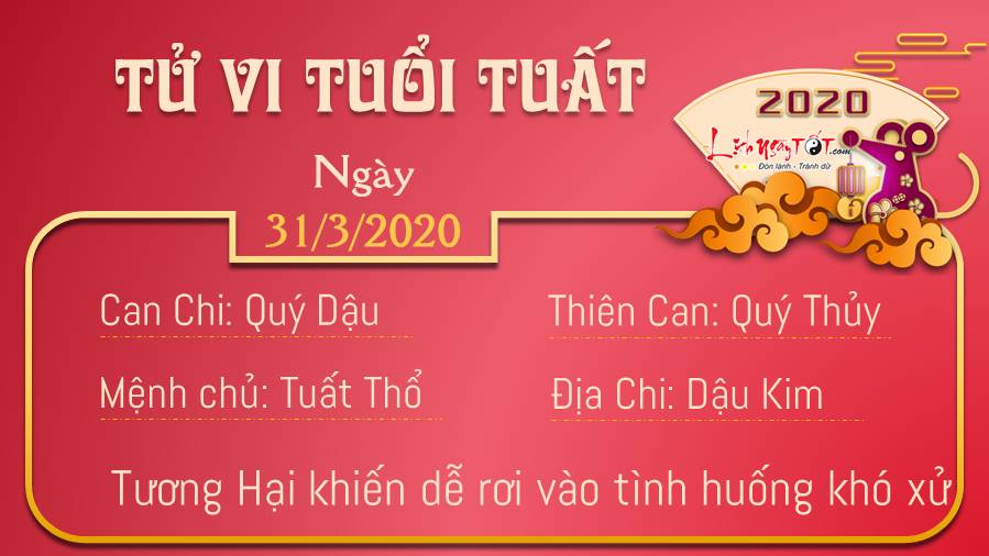 Tử vi thứ 3 ngày 31/03/2020 của 12 con giáp: Tuất khó xử, Hợi không biết làm gì - 10 Tử vi thứ 3 ngày 31/03/2020 của 12 con giáp: Tuất khó xử, Hợi không biết làm gì - 10