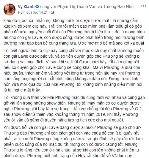 Quyền nuôi con gái Mai Phương: Hàng loạt nghệ sĩ thân thiết với Mai Phương lên tiếng tiết lộ góc khuất phía sau mối quan hệ giữa bà ngoại và bé Lavie - 4 Quyền nuôi con gái Mai Phương: Hàng loạt nghệ sĩ thân thiết với Mai Phương lên tiếng tiết lộ góc khuất phía sau mối quan hệ giữa bà ngoại và bé Lavie - 4