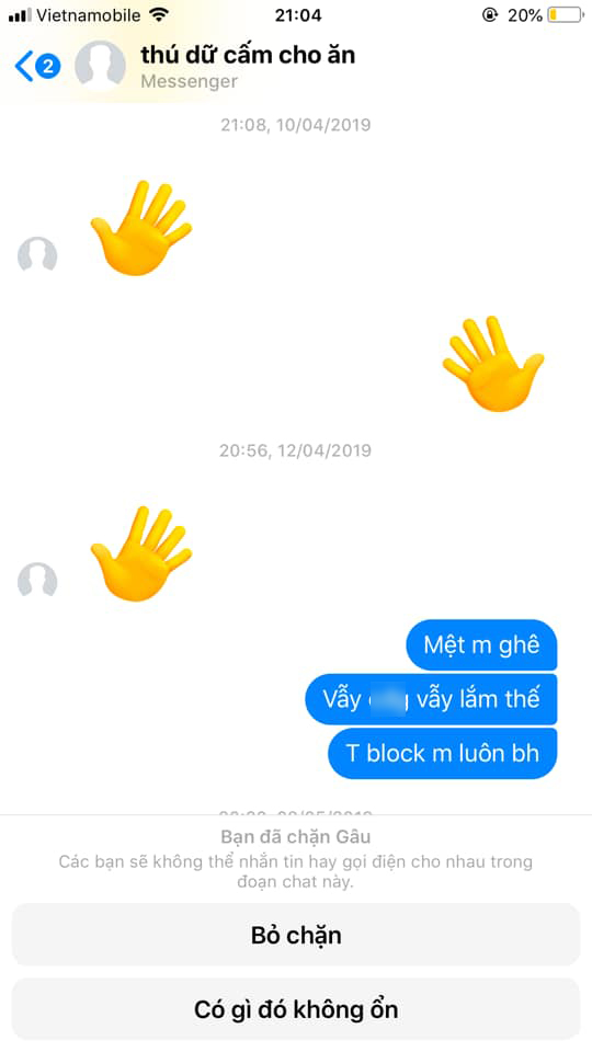 Mỗi lần say lại gửi icon vẫy tay cho crush loạn xạ nhưng không nói gì, thanh niên nhận ngay quả 'block' lạnh lùng - 2 Mỗi lần say lại gửi icon vẫy tay cho crush loạn xạ nhưng không nói gì, thanh niên nhận ngay quả 'block' lạnh lùng - 2