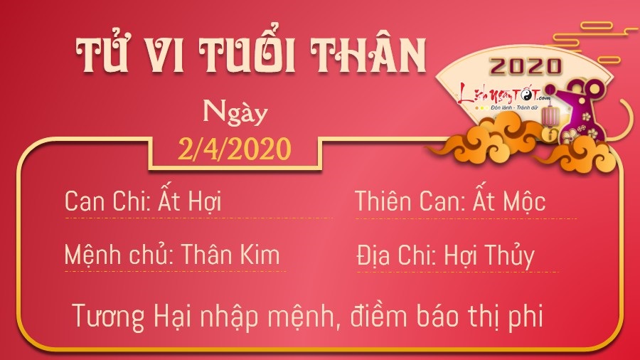 Tử vi thứ 5 ngày 02/04/2020 của 12 con giáp: Sửu tiền dư dả, Dần tình rối ren - 8 Tử vi thứ 5 ngày 02/04/2020 của 12 con giáp: Sửu tiền dư dả, Dần tình rối ren - 8
