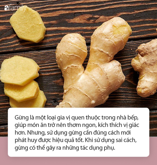 Dùng gừng để làm gia vị, chữa bệnh thật sự rất tốt nhưng chuyên gia nhắc hãy cẩn trọng tác dụng phụ này Dùng gừng để làm gia vị, chữa bệnh thật sự rất tốt nhưng chuyên gia nhắc hãy cẩn trọng tác dụng phụ này