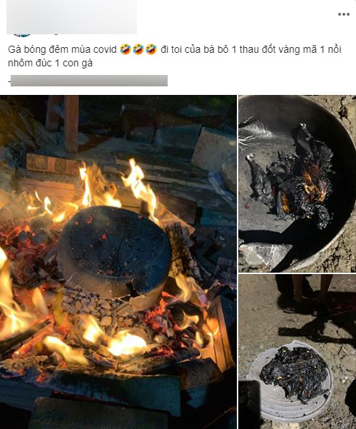 Về quê làm món 'gà bóng đêm' đang siêu hot, thanh niên khóc ròng khi gà biến thành than, còn đi tong cái nồi nhôm yêu quý của mẹ! Về quê làm món 'gà bóng đêm' đang siêu hot, thanh niên khóc ròng khi gà biến thành than, còn đi tong cái nồi nhôm yêu quý của mẹ!