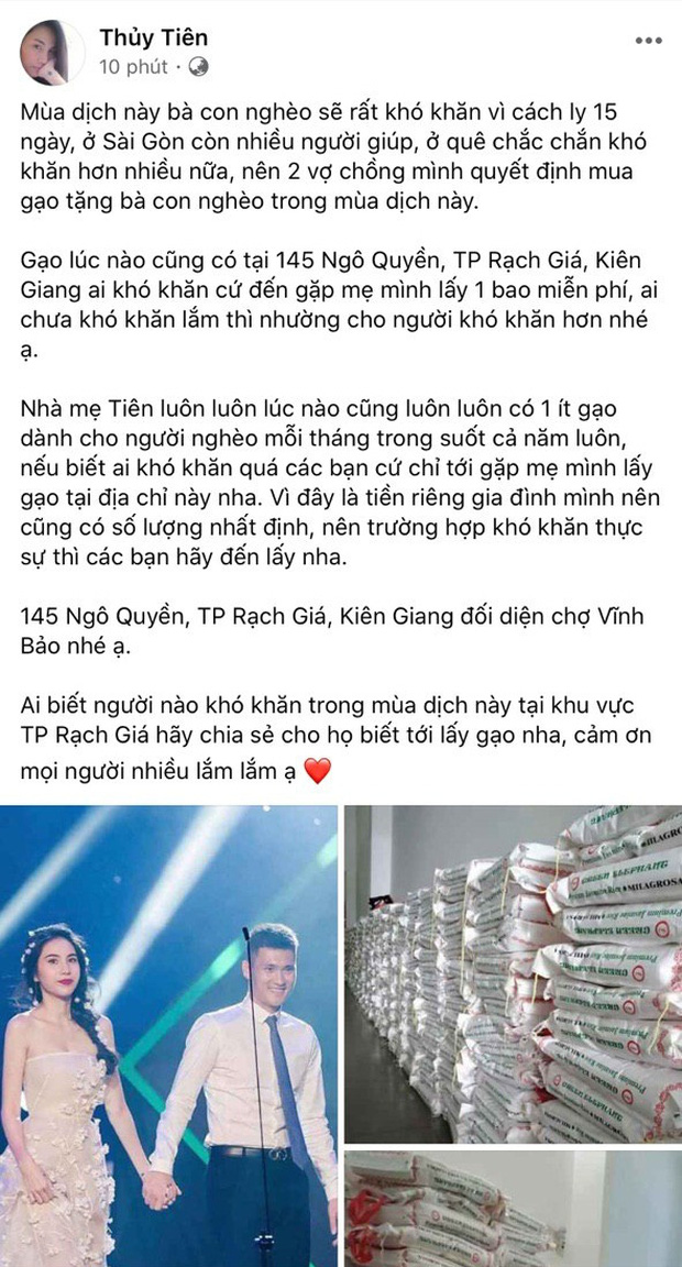 Bị thắc mắc không làm từ thiện ở quê nhà Công Vinh, Thủy Tiên lên tiếng: Nghe là biết yêu chồng đến mức nào! Bị thắc mắc không làm từ thiện ở quê nhà Công Vinh, Thủy Tiên lên tiếng: Nghe là biết yêu chồng đến mức nào!