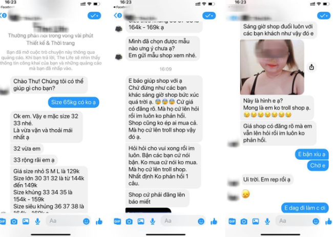 Vừa nhắn tin hỏi thông tin sản phẩm, cô gái bị shop online dọa 'bóc phốt' vì không chịu mua hàng - 1 Vừa nhắn tin hỏi thông tin sản phẩm, cô gái bị shop online dọa 'bóc phốt' vì không chịu mua hàng - 1