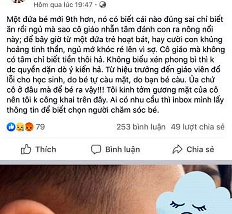 Làm rõ việc phụ huynh và nhà trường 'đấu' nhau trên Facebook - 1 Làm rõ việc phụ huynh và nhà trường 'đấu' nhau trên Facebook - 1