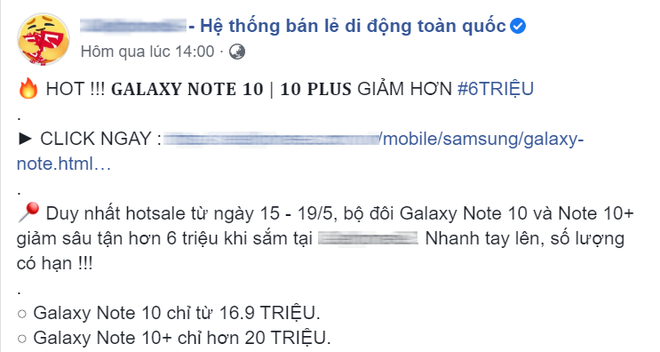 Chưa đầy một tuần, Galaxy Note 10 giảm giá xuống ngưỡng thấp chưa từng có Chưa đầy một tuần, Galaxy Note 10 giảm giá xuống ngưỡng thấp chưa từng có