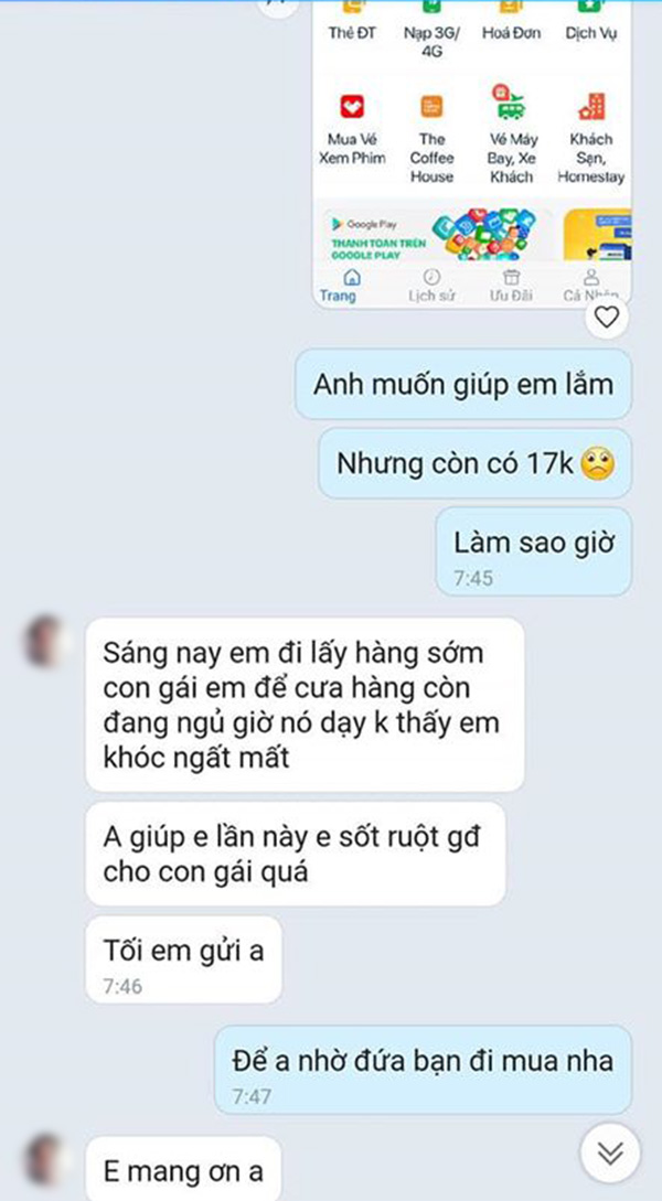 Chàng trai nhẹ dạ cả tin bị cô gái đào mỏ lừa 3 lần liên tiếp, tổng cộng mất 3 thẻ cào 200k - 3 Chàng trai nhẹ dạ cả tin bị cô gái đào mỏ lừa 3 lần liên tiếp, tổng cộng mất 3 thẻ cào 200k - 3