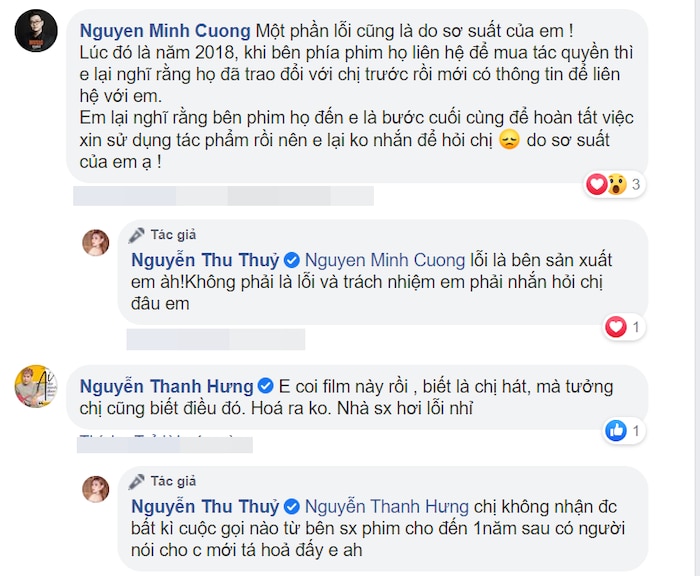 Thu Thủy bức xúc 'đăng đàn' tố đoàn phim Cát Phượng 'xài chùa' ca khúc không xin phép - 3 Thu Thủy bức xúc 'đăng đàn' tố đoàn phim Cát Phượng 'xài chùa' ca khúc không xin phép - 3