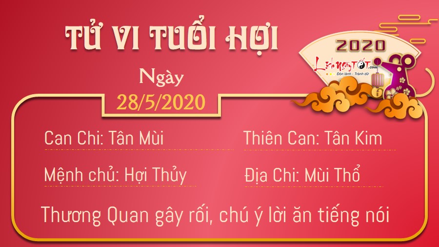 Tử vi thứ 5 ngày 28/05/2020 của 12 con giáp: Dần tài chính rủng rỉnh, Ngọ đề phòng tiểu nhân - 11 Tử vi thứ 5 ngày 28/05/2020 của 12 con giáp: Dần tài chính rủng rỉnh, Ngọ đề phòng tiểu nhân - 11