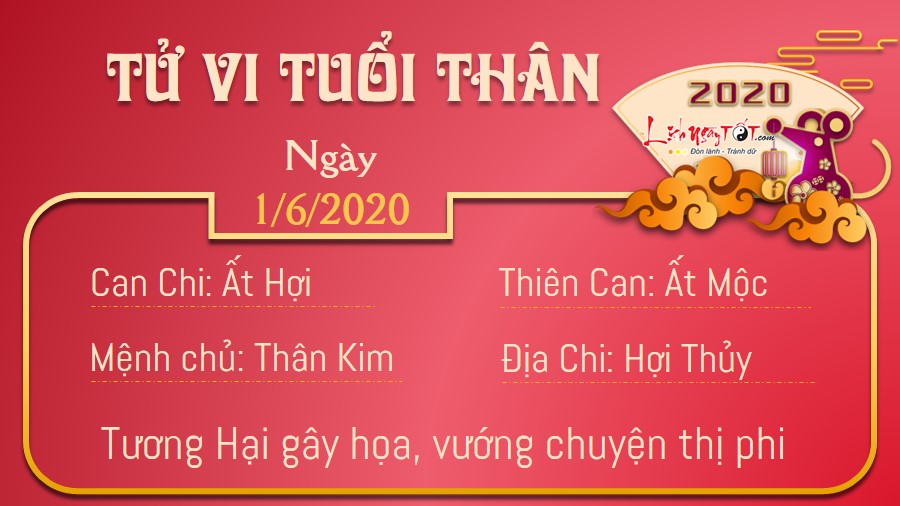 Tử vi thứ 2 ngày 01/06/2020 của 12 con giáp: Ngọ vợ chồng khắc khẩu, Tỵ gặp quý nhân - 8 Tử vi thứ 2 ngày 01/06/2020 của 12 con giáp: Ngọ vợ chồng khắc khẩu, Tỵ gặp quý nhân - 8