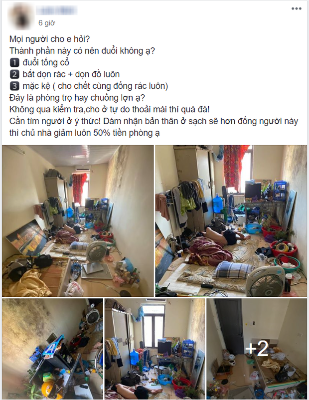 Bóc phốt nam sinh biến phòng trọ thành bãi rác kinh hoàng, chủ nhà bỗng bị tố ngược lại vì thái độ đáng ngờ Bóc phốt nam sinh biến phòng trọ thành bãi rác kinh hoàng, chủ nhà bỗng bị tố ngược lại vì thái độ đáng ngờ