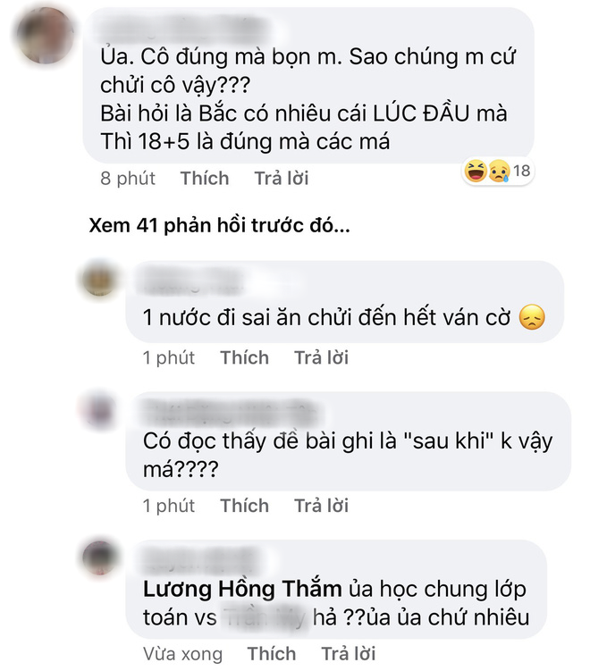 Yêu cầu tính số kẹo, học trò tính đúng 18-5=13 nhưng vẫn bị gạch bỏ: Dân mạng chỉ ra lỗi sai kinh điển của giáo viên - 1 Yêu cầu tính số kẹo, học trò tính đúng 18-5=13 nhưng vẫn bị gạch bỏ: Dân mạng chỉ ra lỗi sai kinh điển của giáo viên - 1