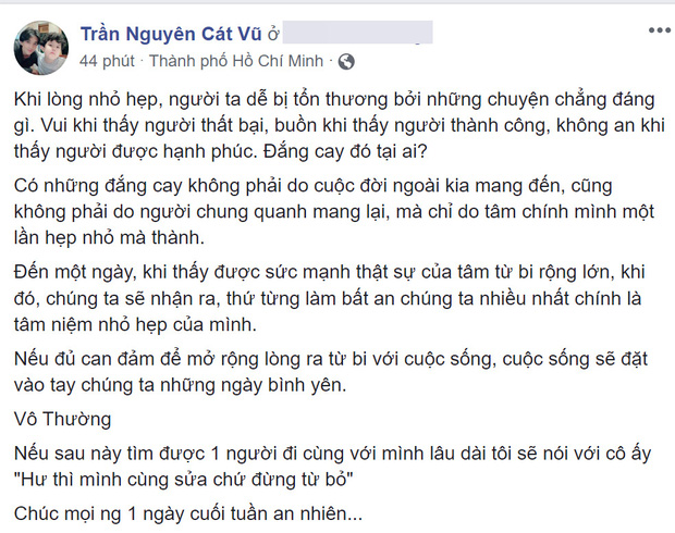 Trương Quỳnh Anh xác nhận từng cố gắng tái hợp nhưng bất thành, Tim liền đăng dòng trạng thái đầy ẩn ý Trương Quỳnh Anh xác nhận từng cố gắng tái hợp nhưng bất thành, Tim liền đăng dòng trạng thái đầy ẩn ý