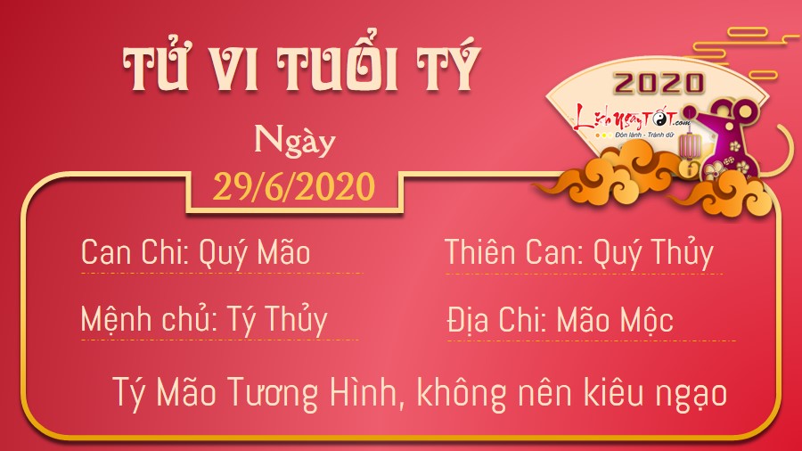Tử vi thứ 2 ngày 29/06/2020 của 12 con giáp: Mão có cơ hội làm ăn, Thìn không được ủng hộ Tử vi thứ 2 ngày 29/06/2020 của 12 con giáp: Mão có cơ hội làm ăn, Thìn không được ủng hộ