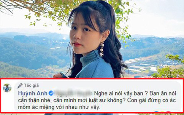 Huỳnh Anh (bạn gái Quang Hải) muốn 'mời luật sư' khi bị anti-fan làm phiền trên Facebook cá nhân Huỳnh Anh (bạn gái Quang Hải) muốn 'mời luật sư' khi bị anti-fan làm phiền trên Facebook cá nhân