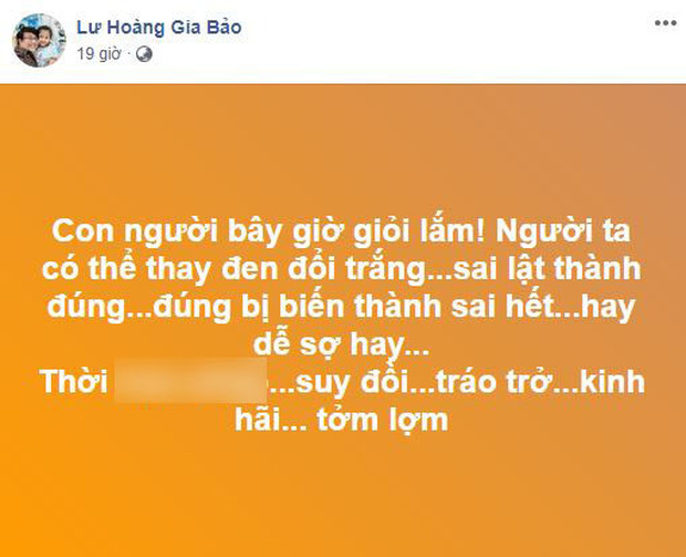 Diễn viên Gia Bảo bất ngờ đăng đàn gay gắt sau khi quản lý của Hoài Lâm tiết lộ tình trạng đáng lo của nam ca sĩ Diễn viên Gia Bảo bất ngờ đăng đàn gay gắt sau khi quản lý của Hoài Lâm tiết lộ tình trạng đáng lo của nam ca sĩ