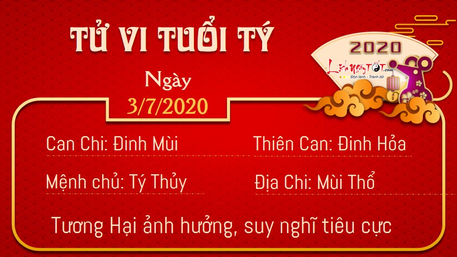 Tử vi thứ 6 ngày 03/07/2020 của 12 con giáp: Dậu làm ăn khấm khá, Sửu dễ xảy ra sai sót Tử vi thứ 6 ngày 03/07/2020 của 12 con giáp: Dậu làm ăn khấm khá, Sửu dễ xảy ra sai sót