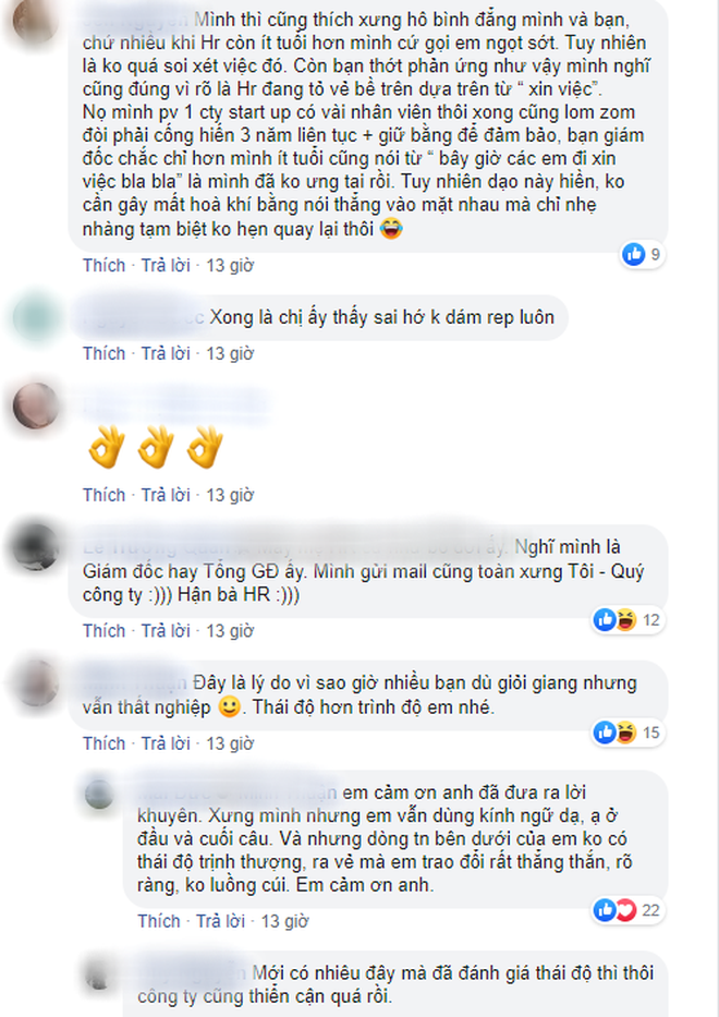 Xưng hô bạn - mình với nhà tuyển dụng, chàng trai nhận về câu trả lời 'muối mặt' - 1 Xưng hô bạn - mình với nhà tuyển dụng, chàng trai nhận về câu trả lời 'muối mặt' - 1