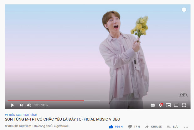 MV mới của Sơn Tùng lập loạt kỷ lục gây choáng: Vượt mặt Ariana Grande, soán ngôi BLACKPINK, lên #1 trending nhanh nhất Vpop! - 1 MV mới của Sơn Tùng lập loạt kỷ lục gây choáng: Vượt mặt Ariana Grande, soán ngôi BLACKPINK, lên #1 trending nhanh nhất Vpop! - 1