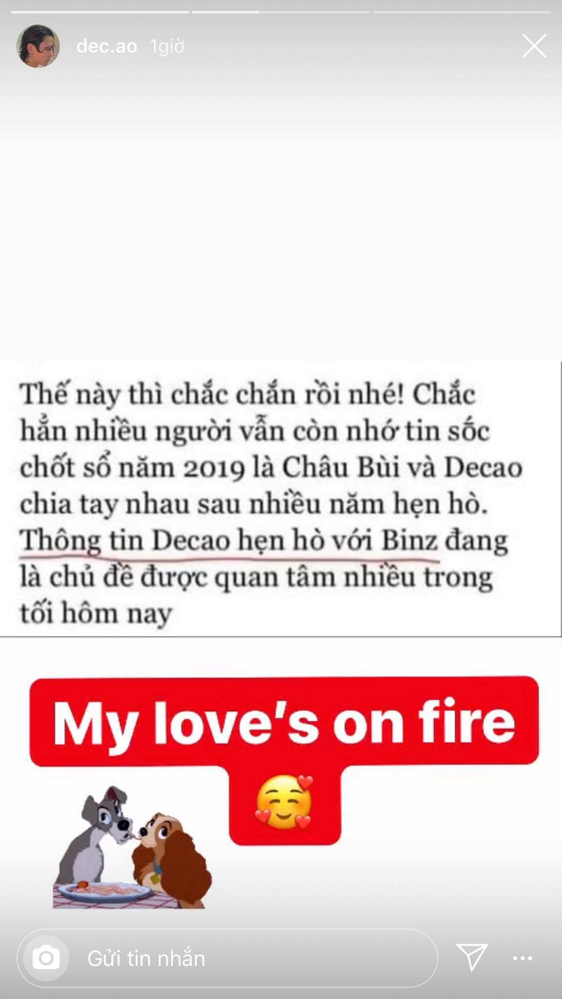 Vừa rộ tin Châu Bùi hẹn hò Binz, bạn trai cũ Decao tuyên bố sốc: 'Em cặp thằng nào, tôi tán thằng đó' - 1 Vừa rộ tin Châu Bùi hẹn hò Binz, bạn trai cũ Decao tuyên bố sốc: 'Em cặp thằng nào, tôi tán thằng đó' - 1