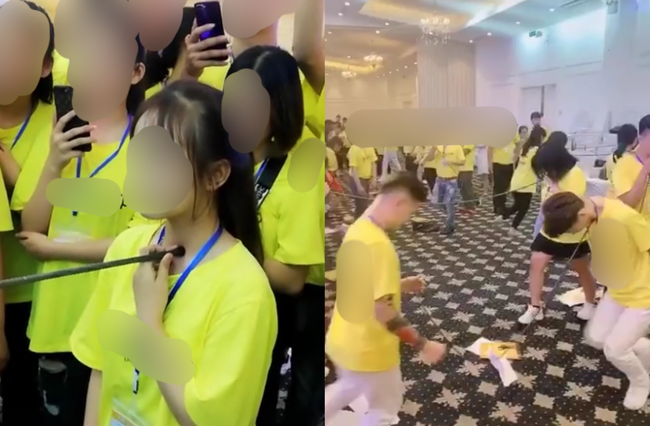Clip: Học viên 'khóa học làm giàu' chọc gậy vào yết hầu để thử thách bản lĩnh chính mình gây kinh hãi Clip: Học viên 'khóa học làm giàu' chọc gậy vào yết hầu để thử thách bản lĩnh chính mình gây kinh hãi