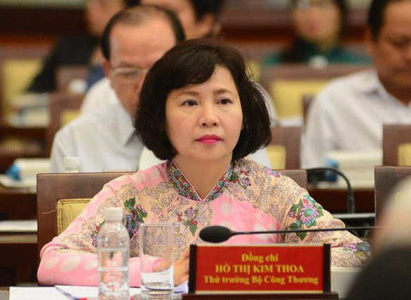 Nguyên thứ trưởng Bộ Công thương Hồ Thị Kim Thoa nhận quyết định khởi tố Nguyên thứ trưởng Bộ Công thương Hồ Thị Kim Thoa nhận quyết định khởi tố