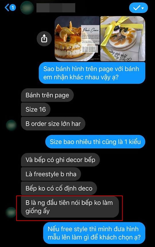 Đặt bánh sinh nhật đẹp long lanh giá 695k, cô gái Sài Gòn nhận về chiếc bánh trang trí như trò đùa, còn bị nhân viên tiệm mắng xối xả, khích bác 'cứ bóc phốt đi'? - 2 Đặt bánh sinh nhật đẹp long lanh giá 695k, cô gái Sài Gòn nhận về chiếc bánh trang trí như trò đùa, còn bị nhân viên tiệm mắng xối xả, khích bác 'cứ bóc phốt đi'? - 2