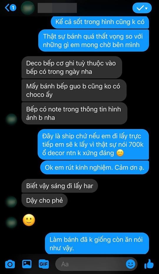 Đặt bánh sinh nhật đẹp long lanh giá 695k, cô gái Sài Gòn nhận về chiếc bánh trang trí như trò đùa, còn bị nhân viên tiệm mắng xối xả, khích bác 'cứ bóc phốt đi'? - 3 Đặt bánh sinh nhật đẹp long lanh giá 695k, cô gái Sài Gòn nhận về chiếc bánh trang trí như trò đùa, còn bị nhân viên tiệm mắng xối xả, khích bác 'cứ bóc phốt đi'? - 3