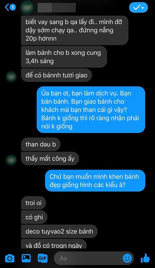 Đặt bánh sinh nhật đẹp long lanh giá 695k, cô gái Sài Gòn nhận về chiếc bánh trang trí như trò đùa, còn bị nhân viên tiệm mắng xối xả, khích bác 'cứ bóc phốt đi'? - 5 Đặt bánh sinh nhật đẹp long lanh giá 695k, cô gái Sài Gòn nhận về chiếc bánh trang trí như trò đùa, còn bị nhân viên tiệm mắng xối xả, khích bác 'cứ bóc phốt đi'? - 5
