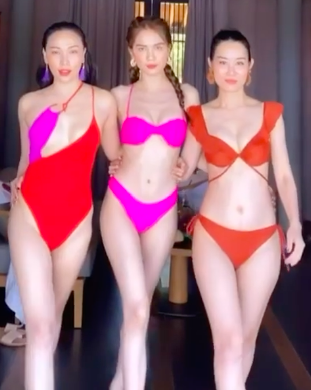 Ngọc Trinh diện bikini đọ dáng bên hội bạn thân Quỳnh Thư: Xinh đẹp chẳng kém ai nhưng body lại gầy lộ cả xương ngực! Ngọc Trinh diện bikini đọ dáng bên hội bạn thân Quỳnh Thư: Xinh đẹp chẳng kém ai nhưng body lại gầy lộ cả xương ngực!