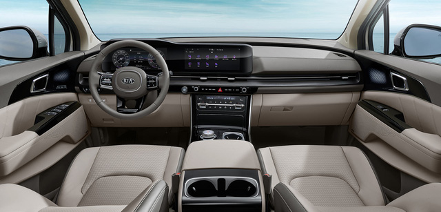 Kia Sedona thế hệ mới lần đầu tung ảnh nội thất: Ảnh hưởng từ Mercedes-Benz C-Class? Kia Sedona thế hệ mới lần đầu tung ảnh nội thất: Ảnh hưởng từ Mercedes-Benz C-Class?