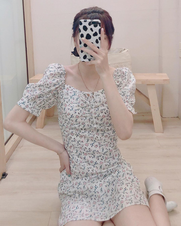 Váy hoa cổ vuông vừa nữ tính vừa sexy hot rần rần: Ngọc Trinh, Seohyun đều diện, team 'bánh bèo' chớ bỏ qua - 8 Váy hoa cổ vuông vừa nữ tính vừa sexy hot rần rần: Ngọc Trinh, Seohyun đều diện, team 'bánh bèo' chớ bỏ qua - 8