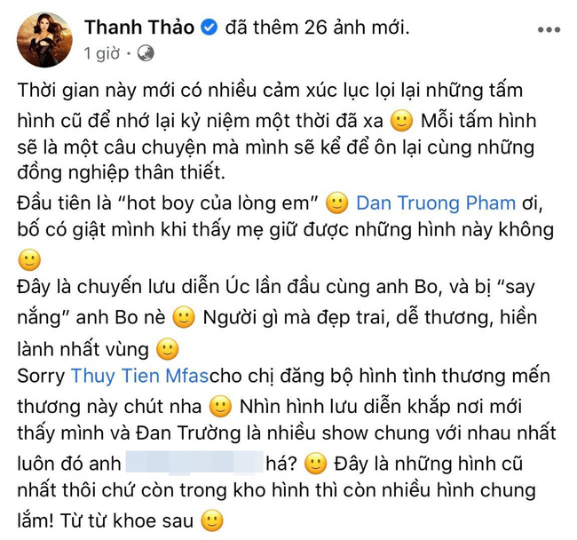 Thanh Thảo xưng 'bố - mẹ' với Đan Trường, đăng ảnh thân mật rồi còn xin lỗi vợ nam ca sĩ? Thanh Thảo xưng 'bố - mẹ' với Đan Trường, đăng ảnh thân mật rồi còn xin lỗi vợ nam ca sĩ?