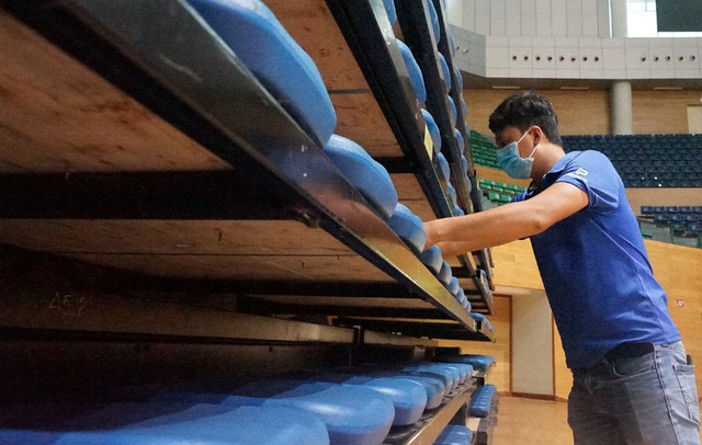 Mục sở thị cung thể thao gần 100.000m2 'biến thành' bệnh viện dã chiến ở Đà Nẵng - 8 Mục sở thị cung thể thao gần 100.000m2 'biến thành' bệnh viện dã chiến ở Đà Nẵng - 8