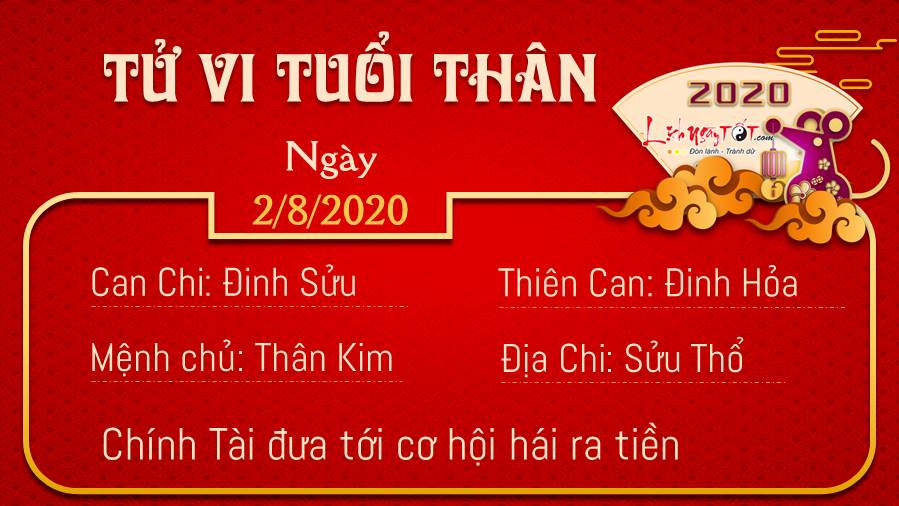Tử vi Chủ Nhật ngày 02/08/2020 của 12 con giáp: Mùi sai lầm, Tị hạnh phúc - 8 Tử vi Chủ Nhật ngày 02/08/2020 của 12 con giáp: Mùi sai lầm, Tị hạnh phúc - 8