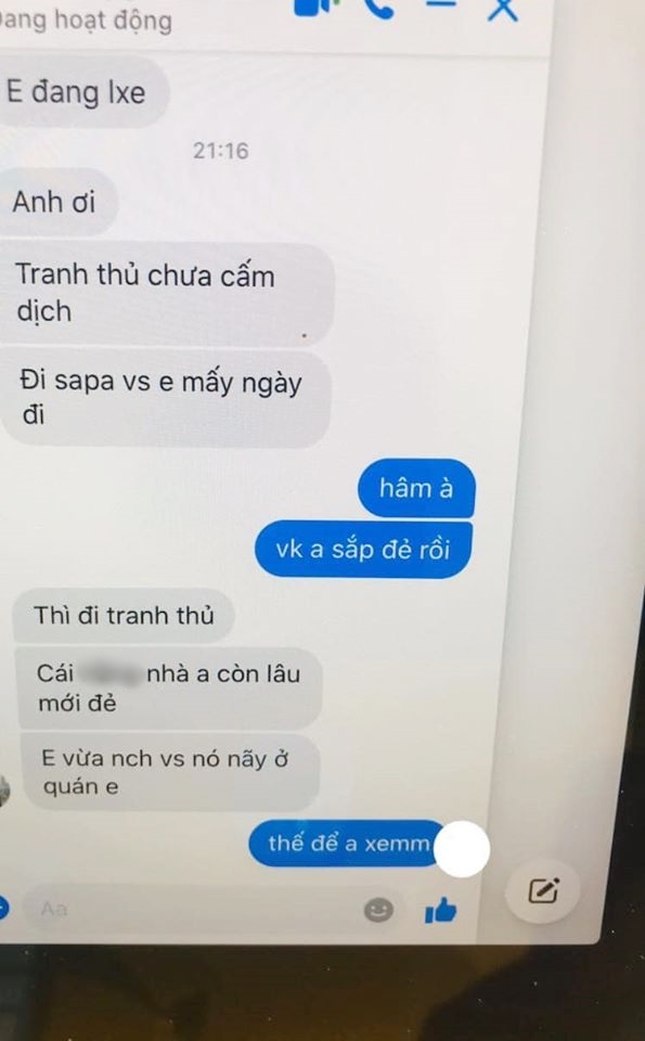 Vô tình xem Facebook của chồng chưa thoát ra trên máy tính, vợ bầu ngơ ngác khi đọc được tin nhắn cô bạn thân rủ chồng lén lút đi Sapa Vô tình xem Facebook của chồng chưa thoát ra trên máy tính, vợ bầu ngơ ngác khi đọc được tin nhắn cô bạn thân rủ chồng lén lút đi Sapa