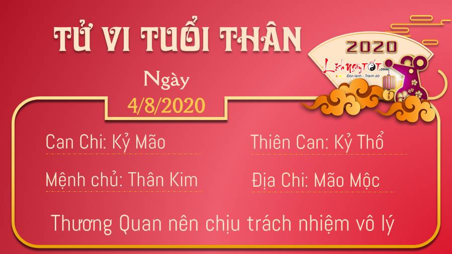 Tử vi thứ 3 ngày 04/08/2020 của 12 con giáp: Ngọ thất hứa, Hợi nhiều niềm vui - 8 Tử vi thứ 3 ngày 04/08/2020 của 12 con giáp: Ngọ thất hứa, Hợi nhiều niềm vui - 8