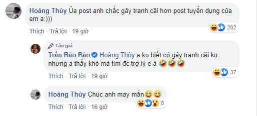 BB Trần gây choáng với loạt tiêu chí tuyển trợ lý 'khó đỡ': Body vạm vỡ, lực lưỡng, ngọt thịt chắc xương, không ăn mặc quá kín đáo - 3 BB Trần gây choáng với loạt tiêu chí tuyển trợ lý 'khó đỡ': Body vạm vỡ, lực lưỡng, ngọt thịt chắc xương, không ăn mặc quá kín đáo - 3